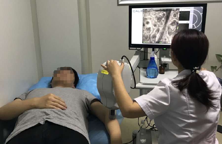 在體反射式共聚焦顯微鏡（三維皮膚CT）